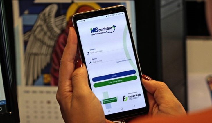 Parceria entre Sebrae e Funtrab auxilia pequenos empresários a utilizarem o app MS Contrata+