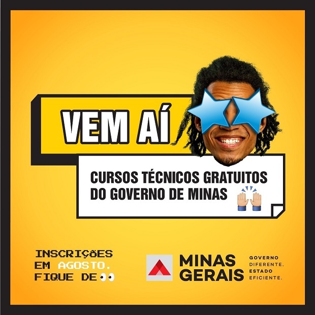 Minas abre inscrições para cursos técnicos gratuitos entre 20 e 30/8