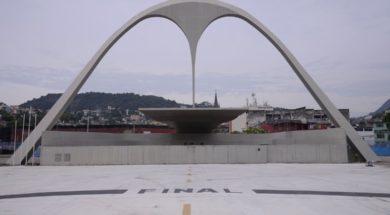 Sambódromo da Marquês de Sapucaí vazio